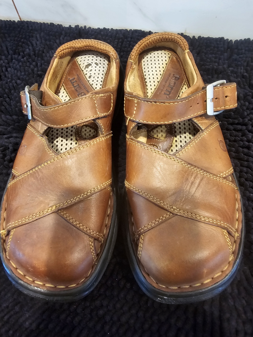 Brown Leather Women’s Casual Sandals - Picture 6 of 6